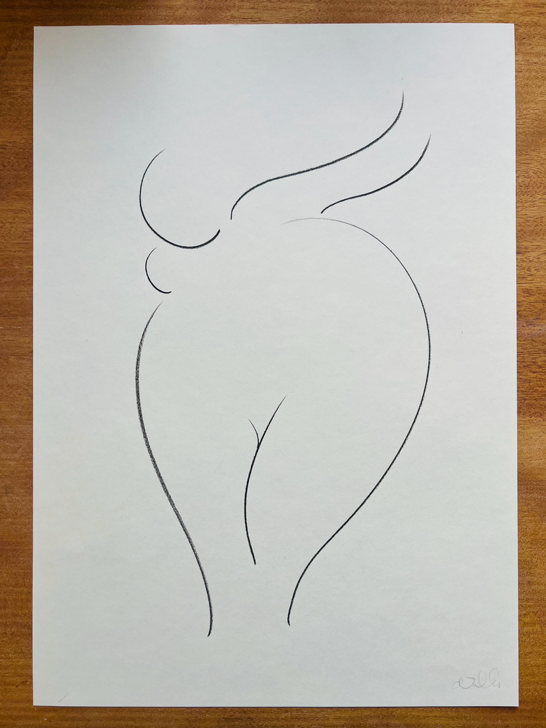 Original Charcoal Drawing by Caroline Walls