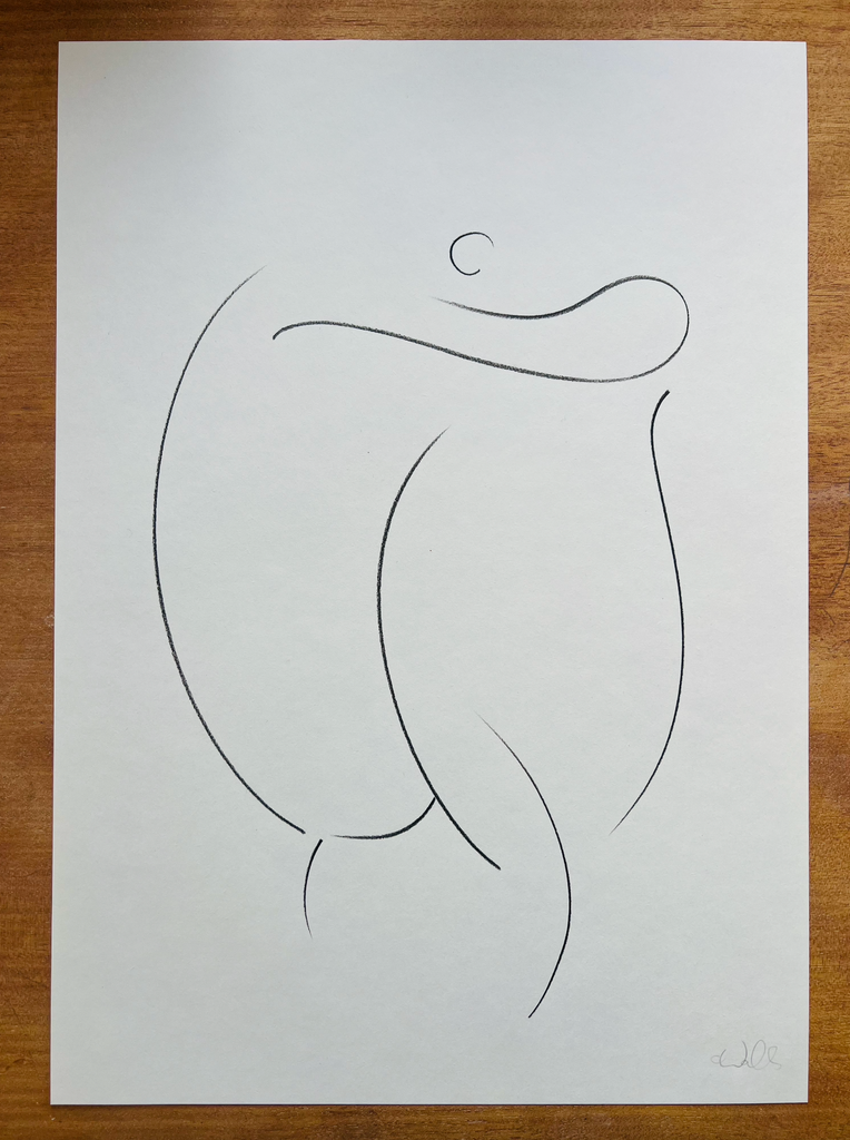 Original Charcoal Drawing by Caroline Walls