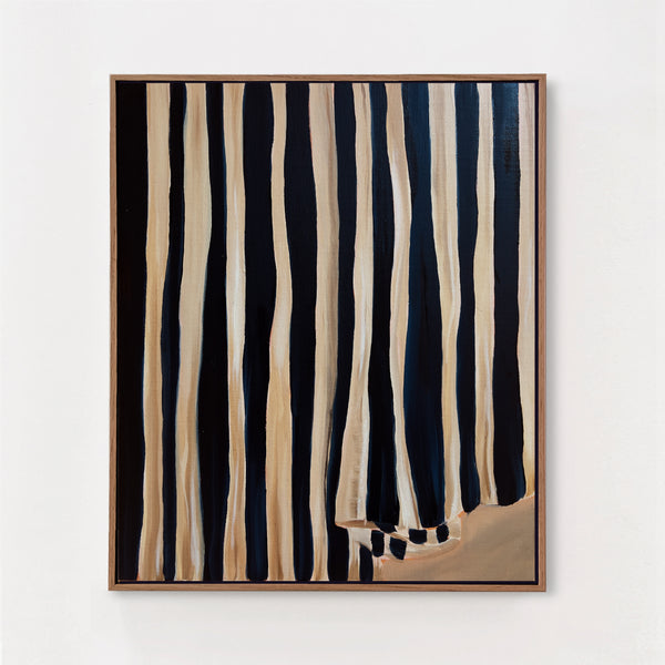 TIME WAITS - FRAMED OIL PAINTING