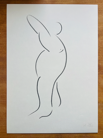 Original Charcoal Drawing by Caroline Walls