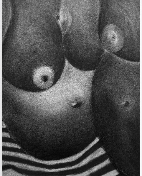 CHILD - FRAMED CHARCOAL DRAWING