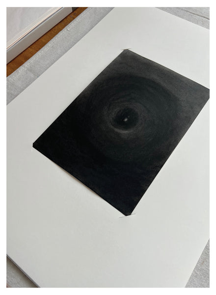 IF I WERE YOU - CHARCOAL ON PAPER