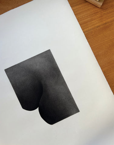 SOMEBODY ELSE - CHARCOAL ON PAPER