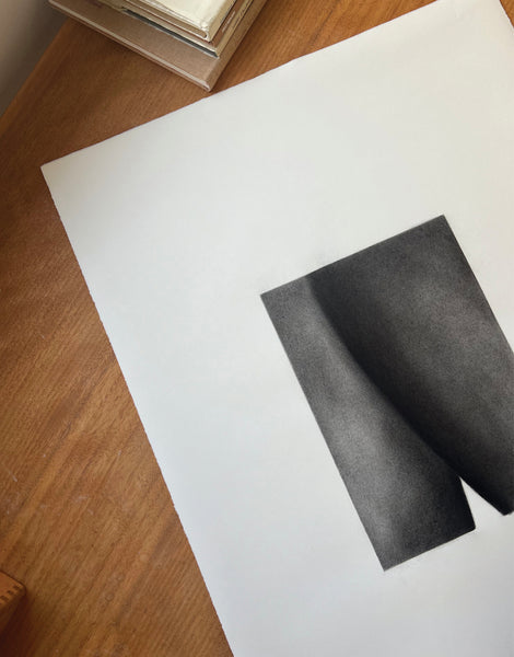 DIFFERENT WORLDS - CHARCOAL ON PAPER