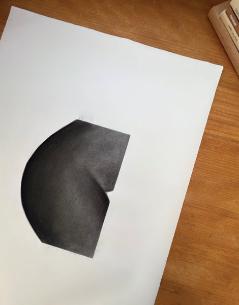 SOMEBODY ELSE - CHARCOAL ON PAPER