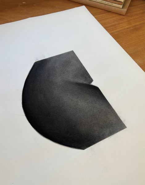 SOMEBODY ELSE - CHARCOAL ON PAPER
