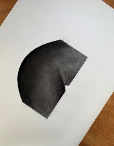 SOMEBODY ELSE - CHARCOAL ON PAPER
