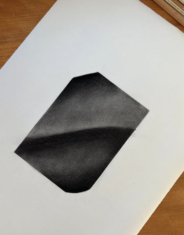 INTO MY ARMS  - CHARCOAL ON PAPER