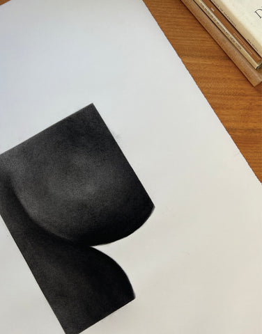 NIGHT AND DAY - CHARCOAL ON PAPER