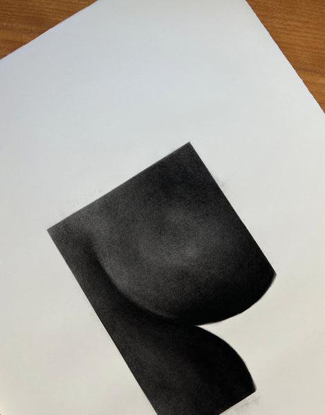 NIGHT AND DAY - CHARCOAL ON PAPER