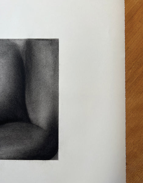 ALL YOURS - CHARCOAL ON PAPER