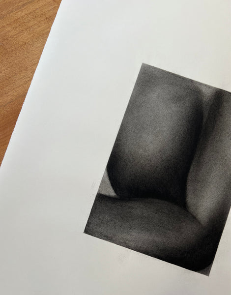 ALL YOURS - CHARCOAL ON PAPER