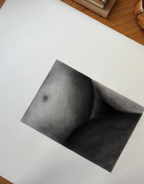 BABY - CHARCOAL ON PAPER