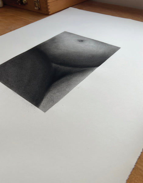 BABY - CHARCOAL ON PAPER