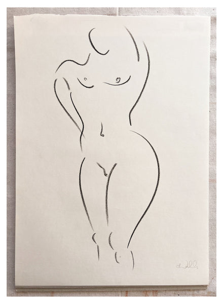 Original Charcoal Drawing by Caroline Walls