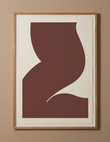 'SILHOUETTE I' — WARM RUST (ONLY 1 LEFT)