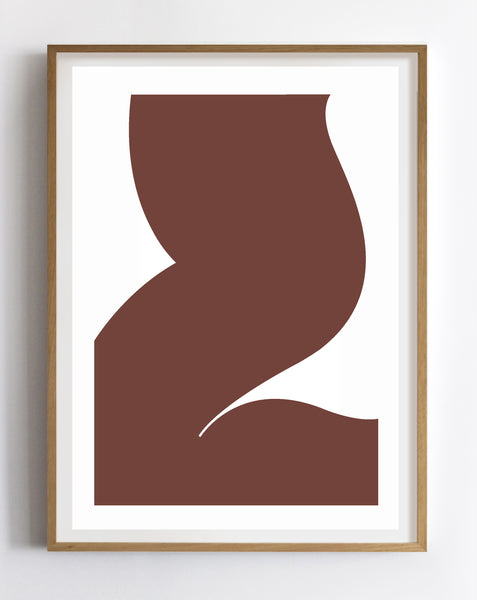 'SILHOUETTE I' — WARM RUST (ONLY 1 LEFT)